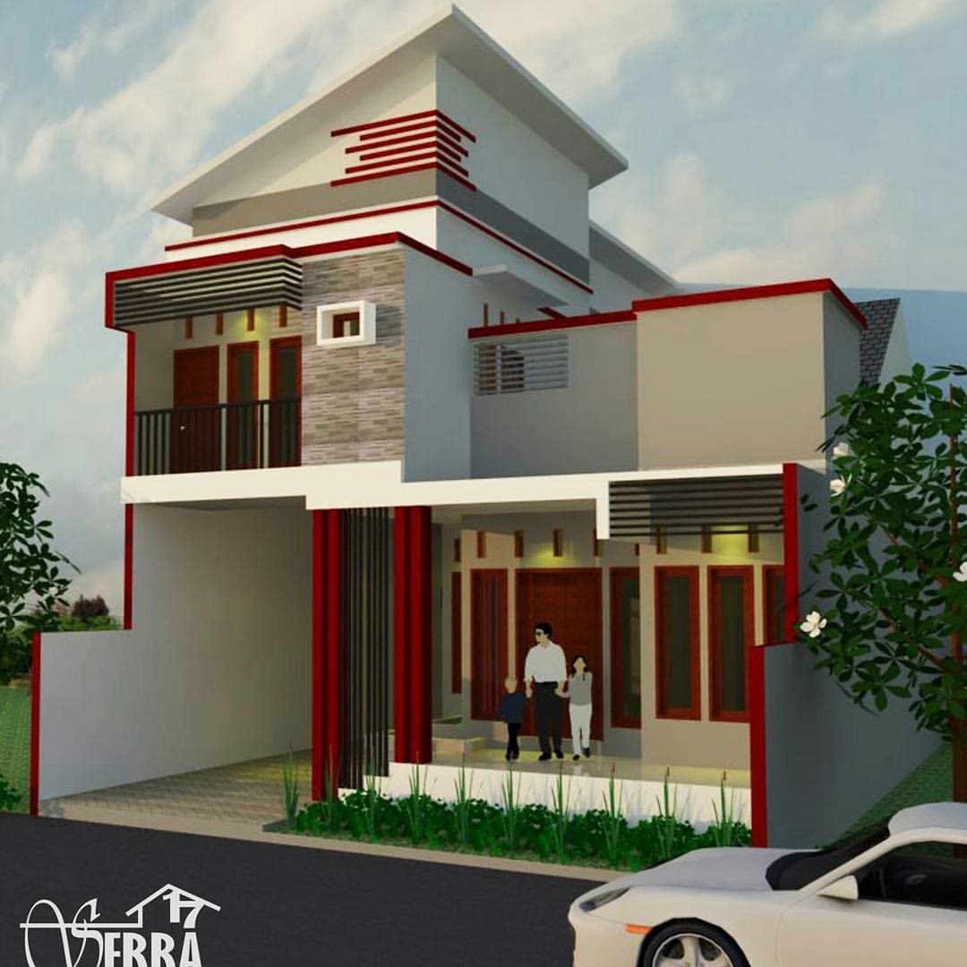 Desain Rumah Tinggal 2 Lantai